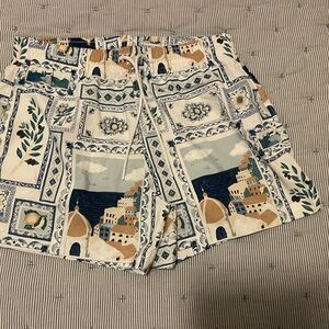 Patterned Swim Trunks